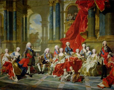 Die Familie von Philipp V., 1743 von Louis Michel van Loo